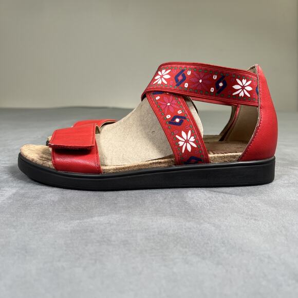 Alegria Lucia Red LUC-7764 Sandal Women Size 38 8-8.5 Benefits Charity - Picture 4 of 16